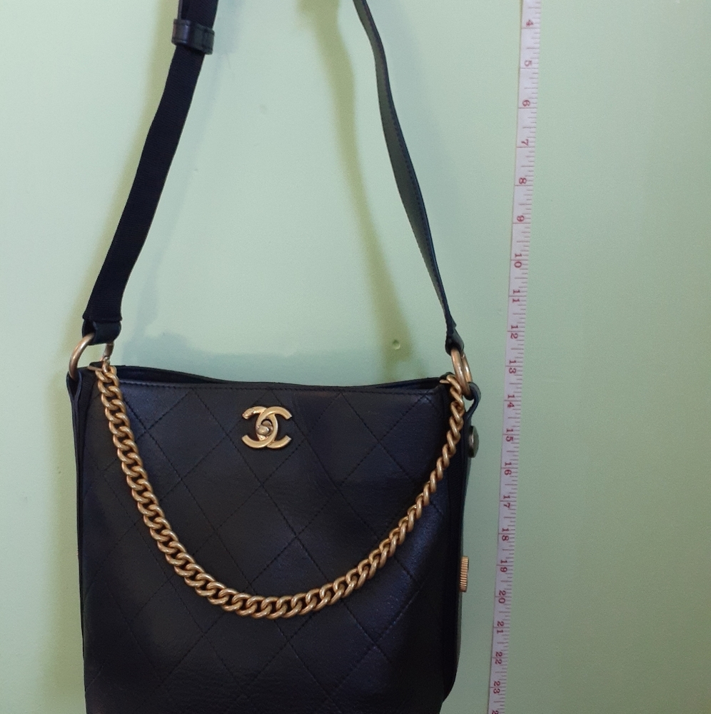 Chanel button up Hobo bag